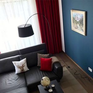 rot blaues Zimmer